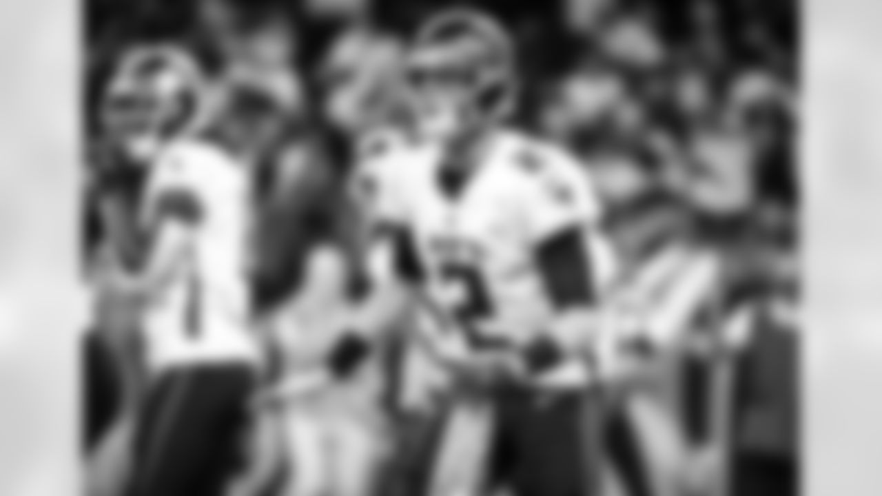 Atlanta Falcons quarterback Matt Ryan #2 prepares to take a snap during the first half against the New Orleans Saints at Caesars Superdome in New Orleans, Louisiana on Sunday, November 7, 2021. (Photo by Brandon Gallego/Atlanta Falcons)