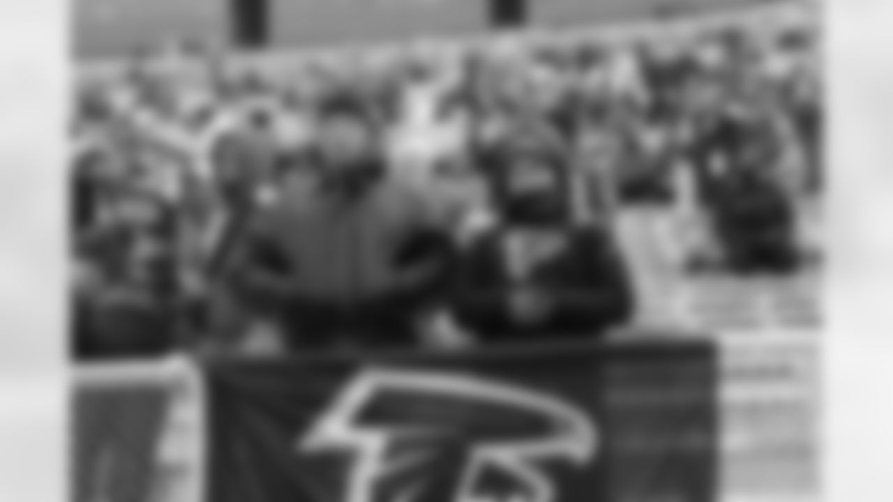 Nice front row seats for these devoted fans.
