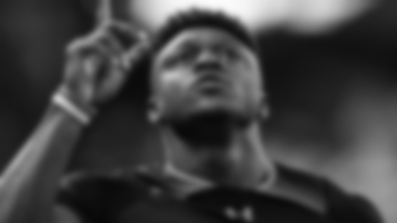 Mississippi WR A.J. Brown after he runs the 40-yard dash during the 2019 NFL scouting combine.
NFL / Perry Knotts
