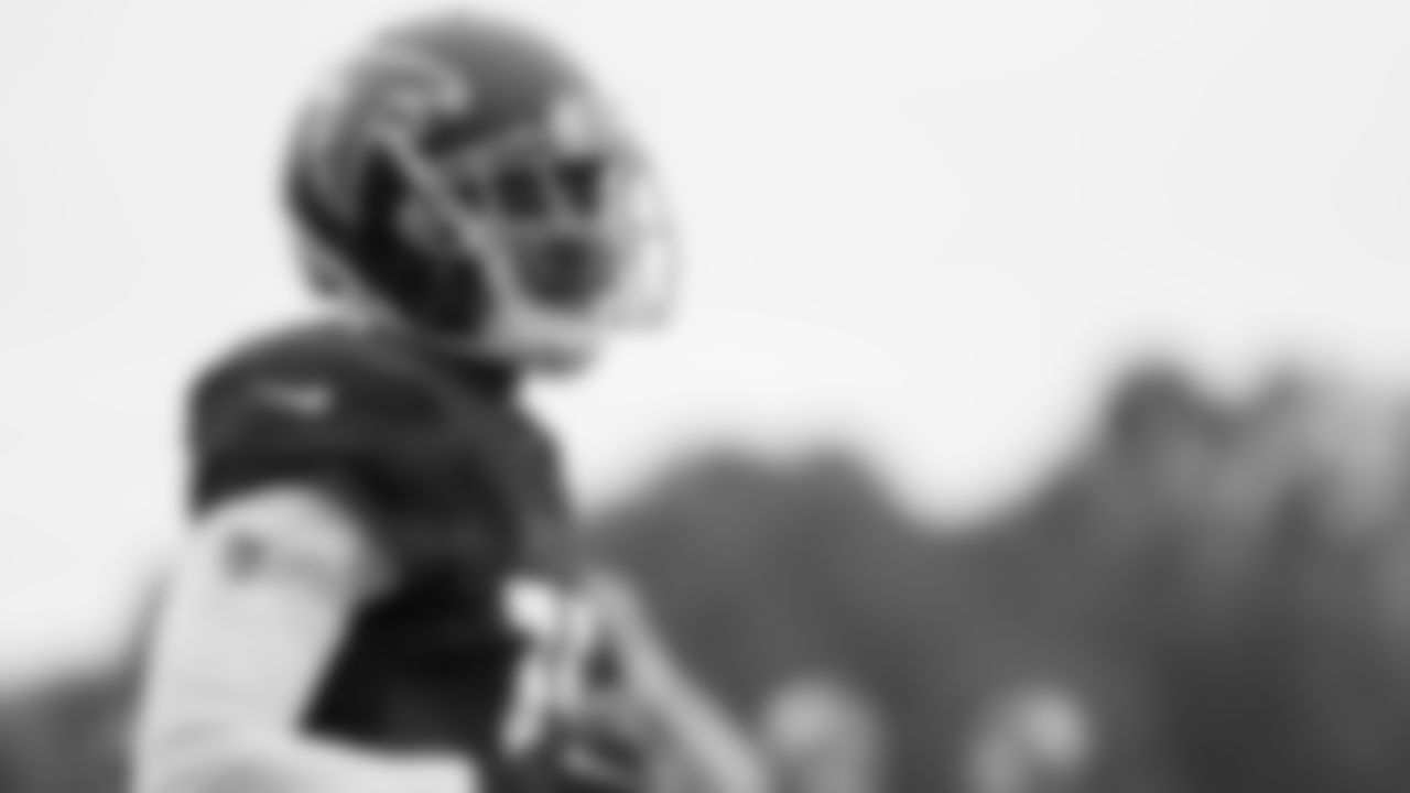Atlanta Falcons wide receiver Calvin Ridley #18 looks on during practice at IBM Performance Field. (Photo by Kara Durrette/Atlanta Falcons)