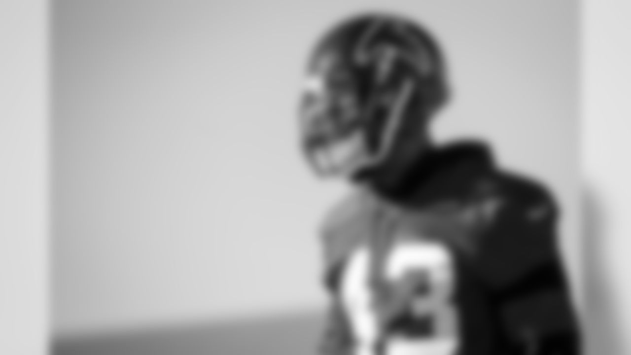 Atlanta Falcons cornerback Jamar Taylor #43 looks on during practice. (Kara Durrette/Atlanta Falcons)