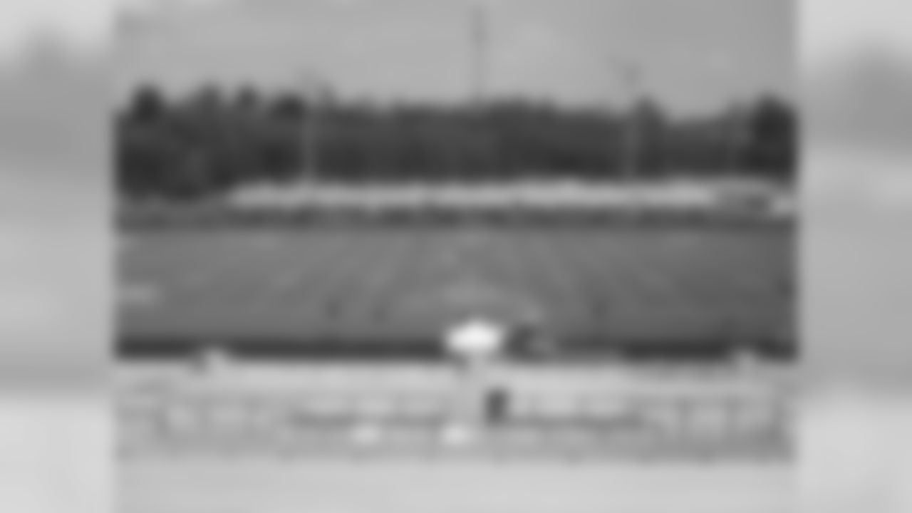 A shot of the field several hours before the festivities begin. Temperatures in Norcross hovered around 95 degrees, with a heat index above 100. // 2011 Friday Night Lights // August 5, 2011 // Norcross, Ga. —
