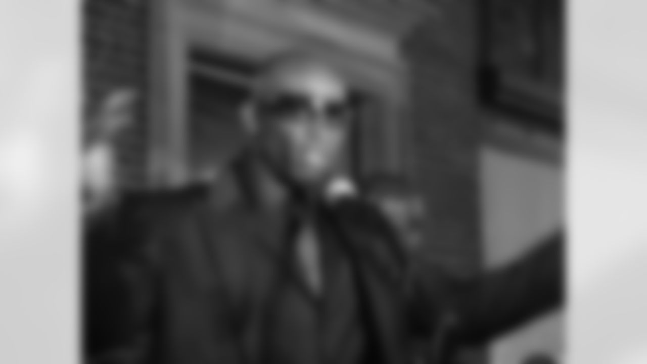 Deion addresses a large crowd that had gathered on the street just outside the gala venue. He told the crowd that Atlanta has been the only place he truly called home // Deion Sanders Red & Black Gala - Red Carpet // July 16, 2011 // Atlanta -