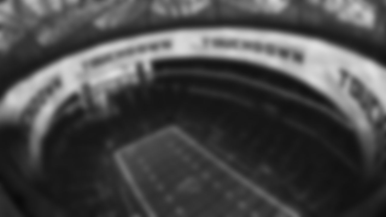 General view from the roof after a touchdown by Atlanta Falcons running back Cordarrelle Patterson #84 during the second quarter against the Chicago Bears at Mercedes-Benz Stadium in Atlanta, Georgia on Sunday, November 20, 2022. (Photo by Brandon Magnus/Atlanta Falcons)
