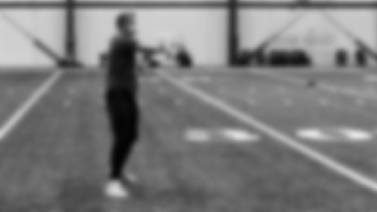 Atlanta Falcons quarterback Matt Ryan #2 warms up during practice at IBM Performance Field.