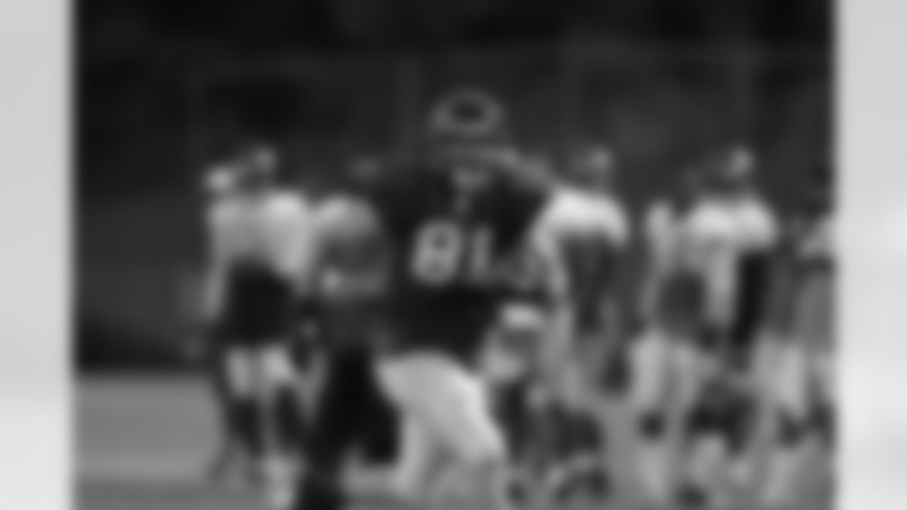 Tight end Michael Palmer finishes a play // 2011 Friday Night Lights // August 5, 2011 // Norcross, Ga. —