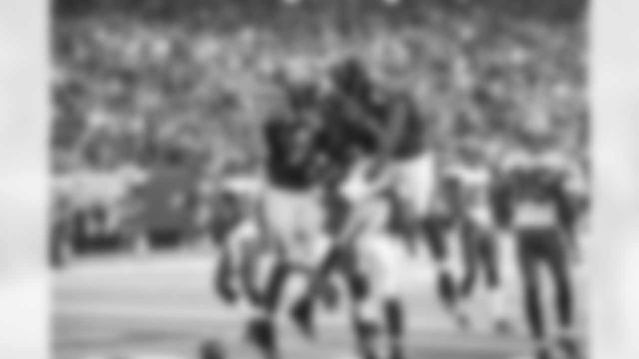 Falcons celebrate a touchdown