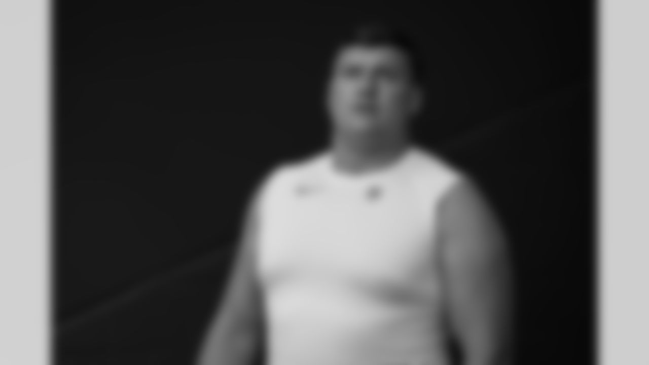 Atlanta Falcons guard Chris Lindstrom #63 walks out prior to the Preseason Game against the Miami Dolphins at Hard Rock Stadium in Miami Gardens, Florida on Friday, August 11, 2023. (Photo by Jay Bendlin/Atlanta Falcons)