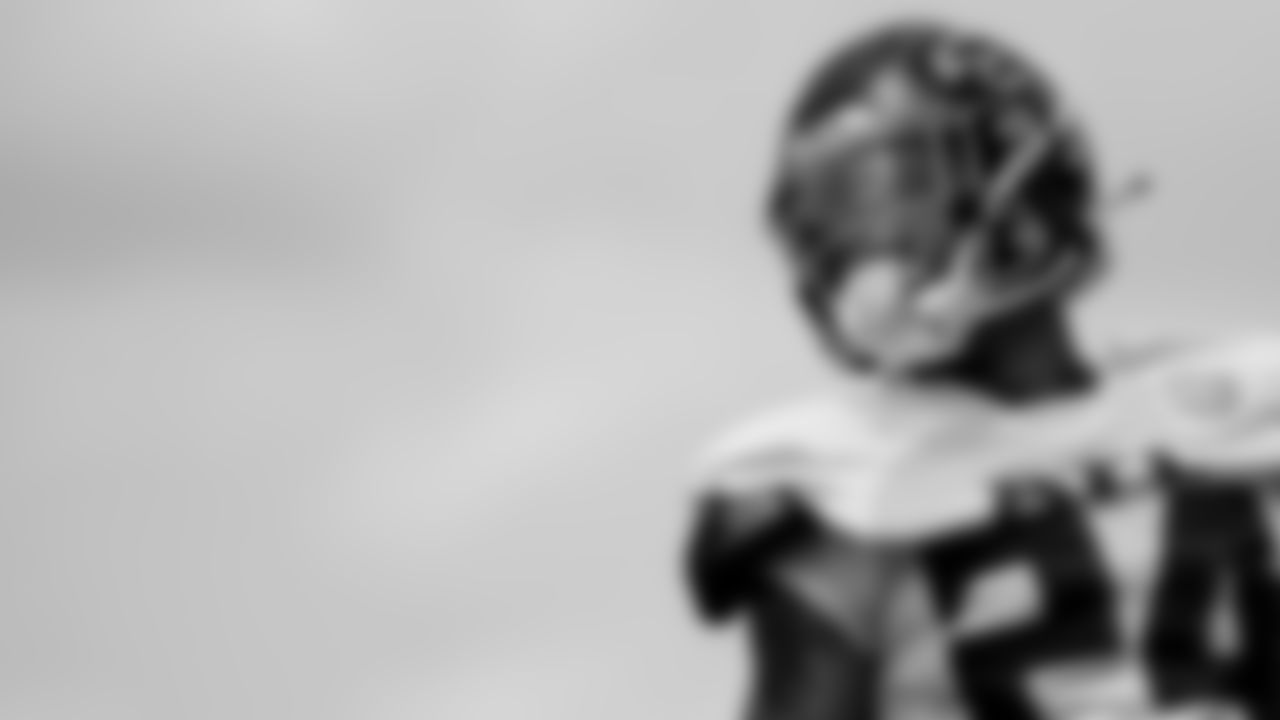 Atlanta Falcons cornerback AJ Terrell #24 looks on at IBM Performance Field on September 1, 2020 in Flowery Branch, GA. (Photo by Kara Durrette/Atlanta Falcons)