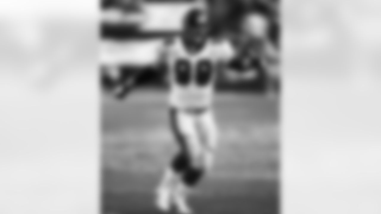 The 2015 Falcons are focused on the pass rush and the 1997 team set the mark to strive for, racking up a team record 55 sacks that year. Defensive end Chuck Smith led the way with 12 and Travis Hall (pictured) added 10.5.