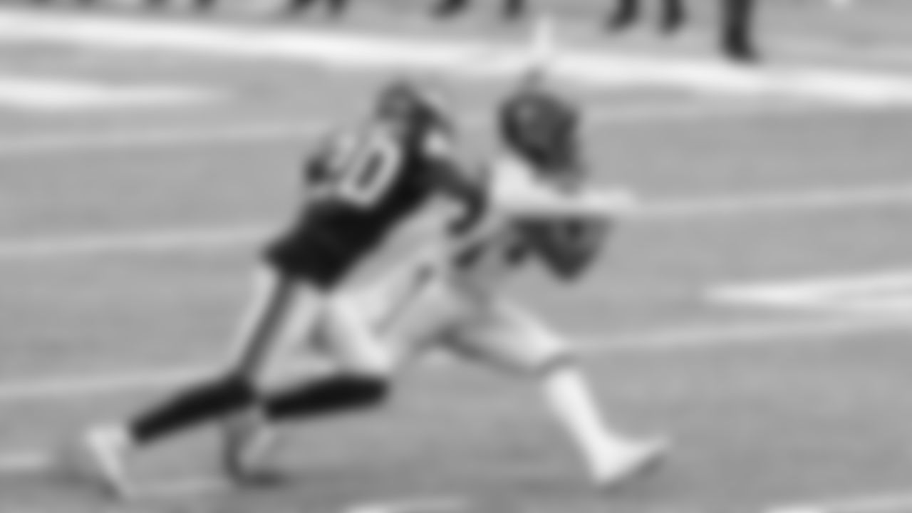Atlanta Falcons running back Brian Hill #23 in action during the third quarter against the Minnesota Vikings on October 18, 2020. (Photo by Adam Hagy/Atlanta Falcons)