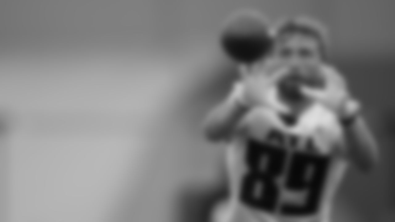 Atlanta Falcons wide receiver Slade Bolden #89 during OTA practice at Atlanta Falcons Headquarters in Flowery Branch, Georgia, on Thursday, May 18, 2023. (Photo by Shanna Lockwood/Atlanta Falcons)