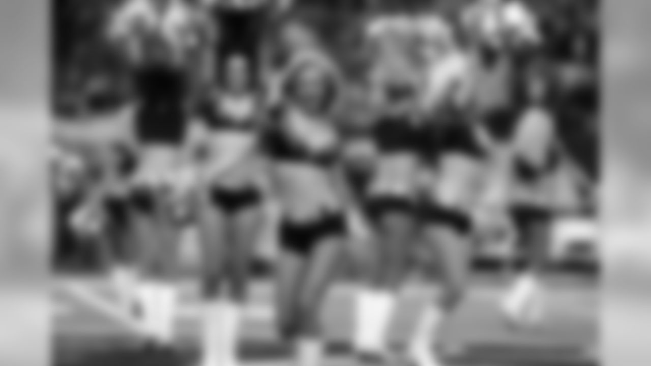 Shauna K. and the Atlanta Falcons Cheerleaders perform on the field before the game begins (PHOTOS: Art Morrison, Special to AtlantaFalcons.com)