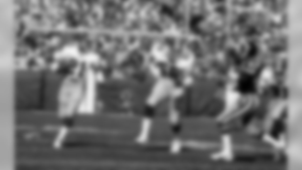 Running back Lynn Cain was a fourth-round draft pick by the Falcons in 1979 and played for the Falcons for six seasons, totaling 2,263 yards rushing and 19 touchdowns.