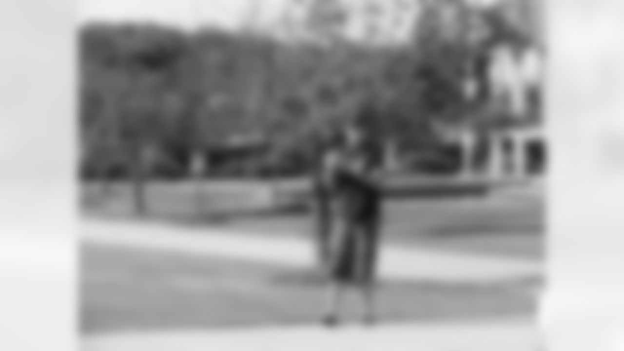 Bassist Vince Hornsby shows off his football skills // Sevendust Music Video Shoot // 9/16/10 - Falcons Landing