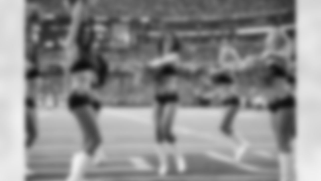 The Atlanta Falcons Cheerleaders perform in the endzone (PHOTOS: Art Morrison, Special to AtlantaFalcons.com)