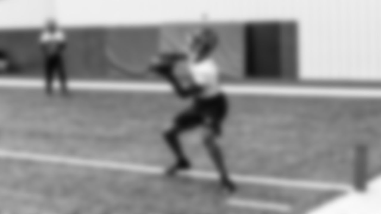 Atlanta Falcons wide receiver Calvin Ridley #18 in action during practice at IBM Performance Field.