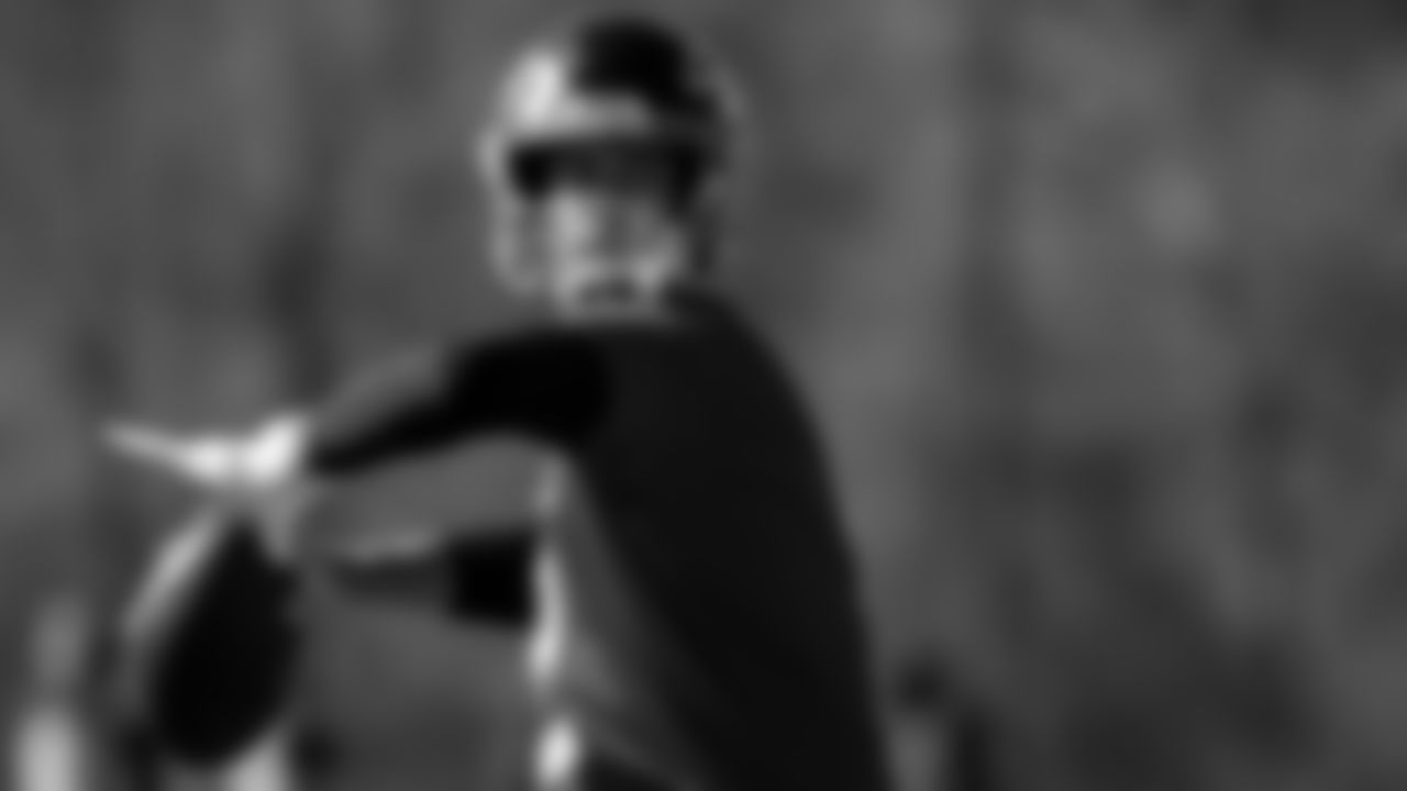 Atlanta Falcons quarterback Matt Ryan #2 in action during practice at IBM Performance Field.