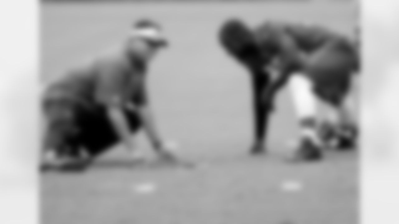 DE Stansly Maponga and head strength and conditioning coach, AJ Neibel