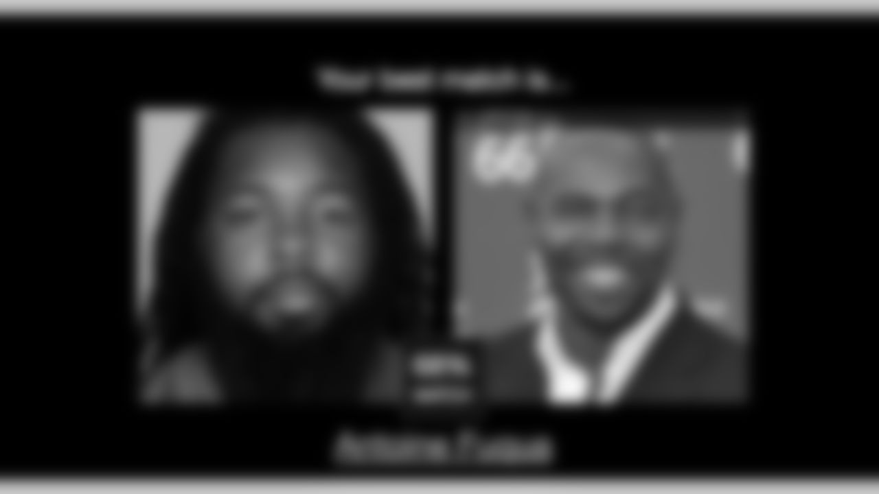 This is another case where if you lose the long hair on the Falcons side, you've got a shot at making a solid argument from a facial standpoint. We would have rather seen another bearded gentleman alongside Adrian here, maybe a Rick Ross? Kimbo Slice?