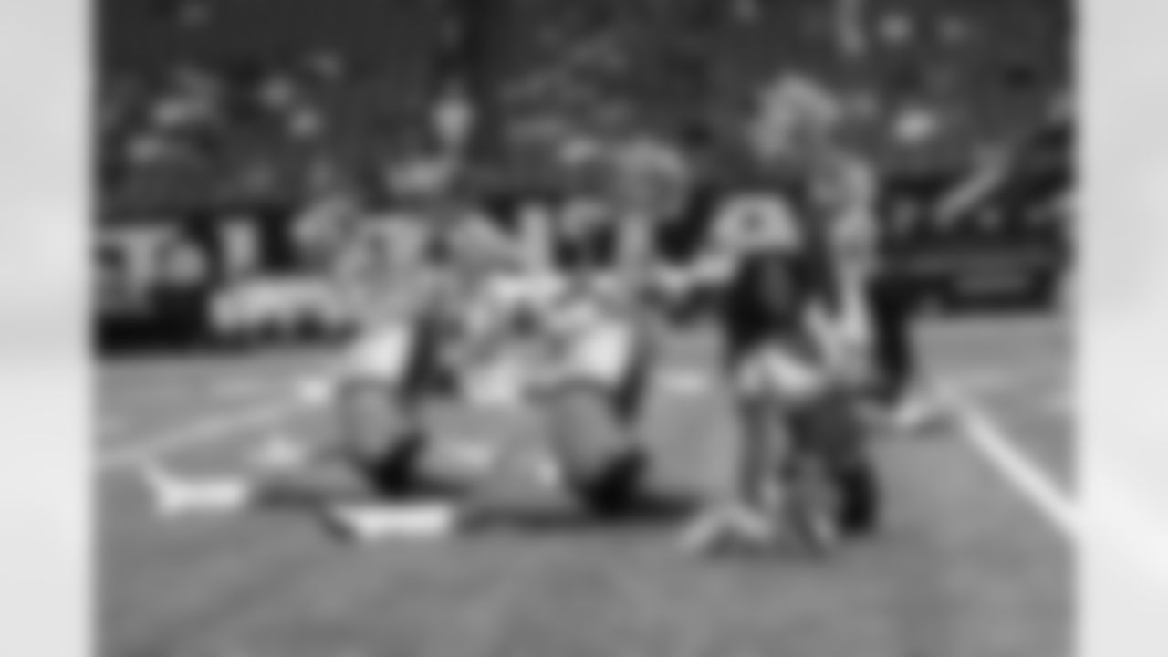 The Falcons Cheerleaders perform before the game // Falcons vs. Dolphins - Cheerleaders // August 12, 2011 // Atlanta -