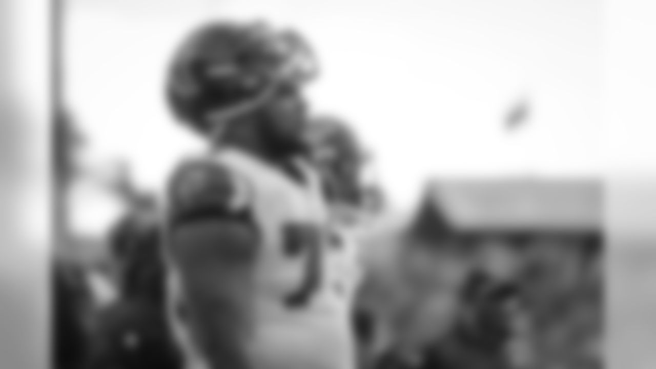 DE Ra'Shede Hageman on the sidelines