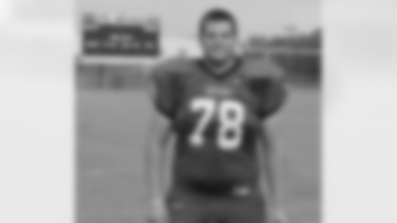 The Atlanta Falcons awarded Dylan Leonard with the Captain in the Community