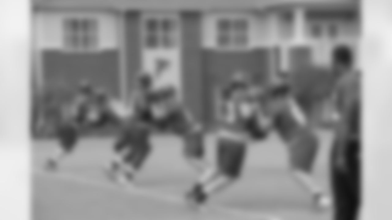 The offensive line // 2012 Rookie Minicamp – Day 2 // May 12, 2012 // Flowery Branch –