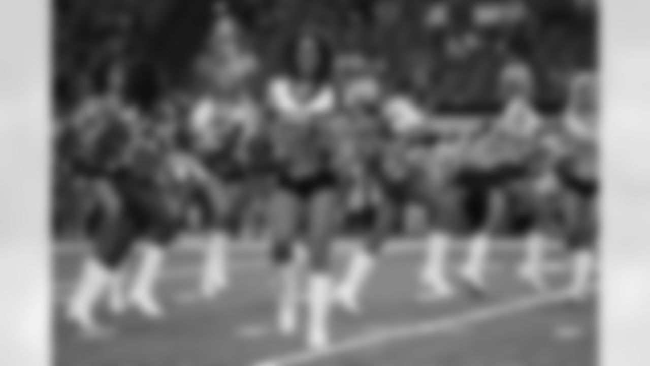 The Falcons Cheerleaders perform before the game // Falcons vs. Dolphins - Cheerleaders // August 12, 2011 // Atlanta -