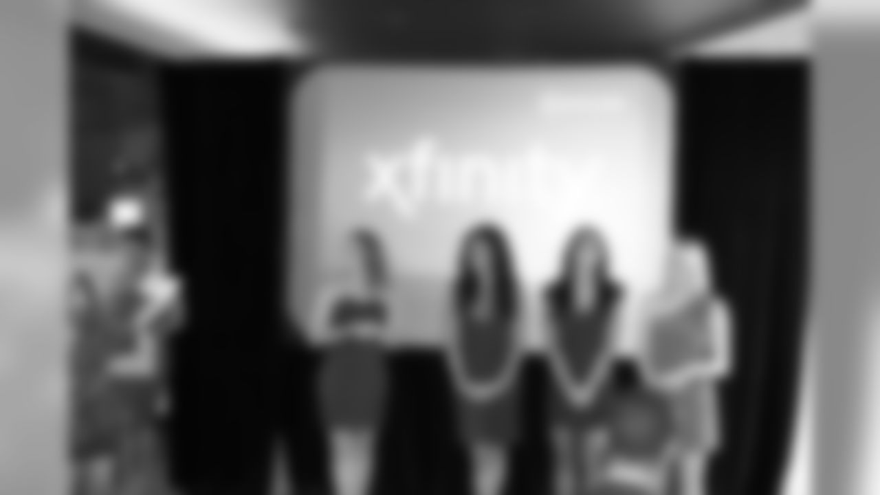 Zorah B., Erin P., Alice F. and Natalie B. // 2011 Atlanta Falcons Cheerleaders XFinity Release Party // 2011 // Atlanta -