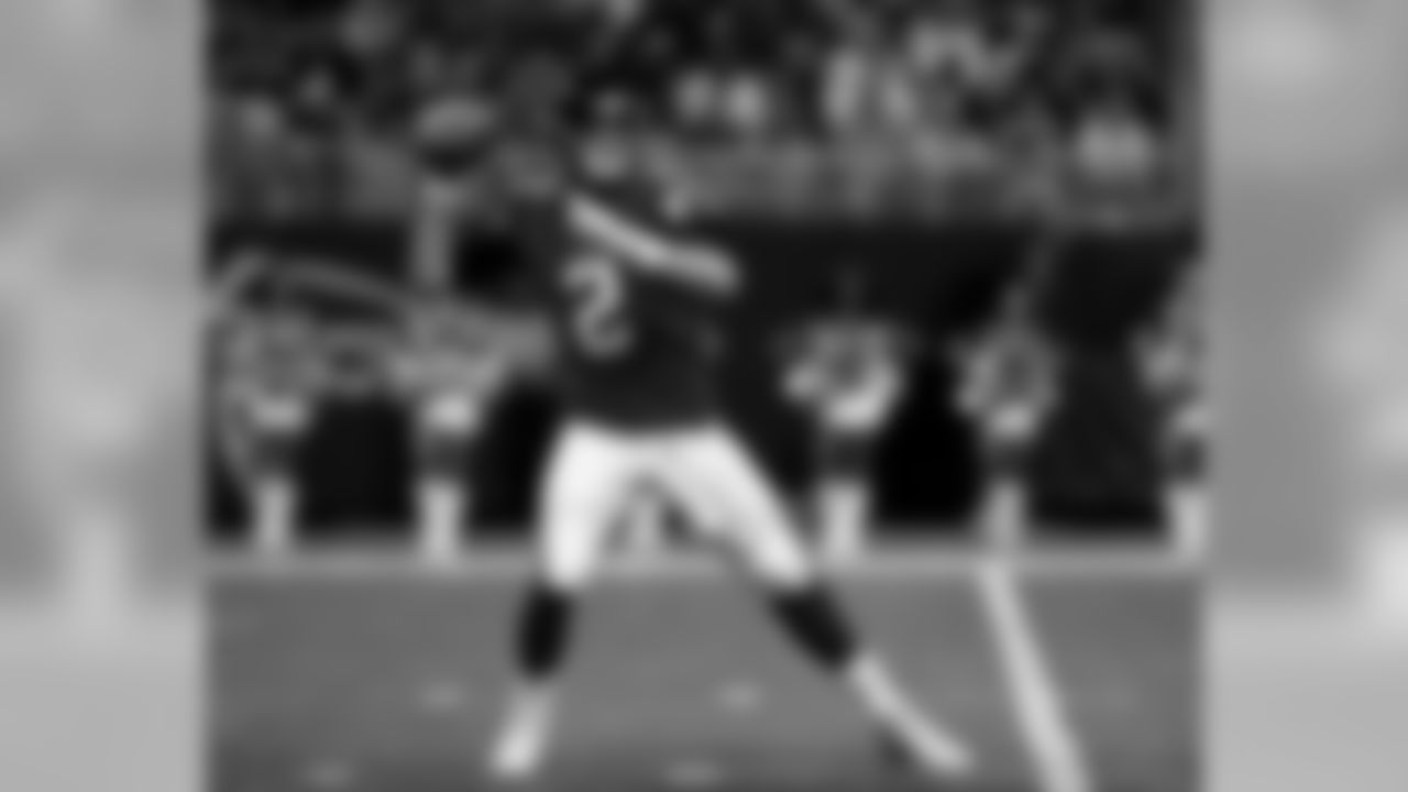 Atlanta Falcons quarterback Matt Ryan #2 drops back to pass during the first half of the game against the New York Jets at Mercedes-Benz Stadium in Atlanta, Georgia, on Thursday August 15, 2019. (Photo by Kelly Kline/Atlanta Falcons).