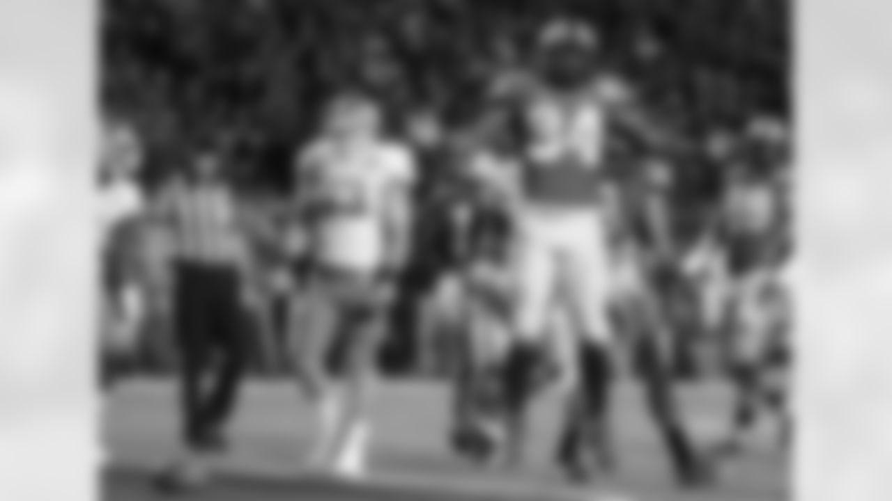 Despite missing three games to begin 2013, Hyde finished the year with 1,521 rushing yards and 15 touchdowns.