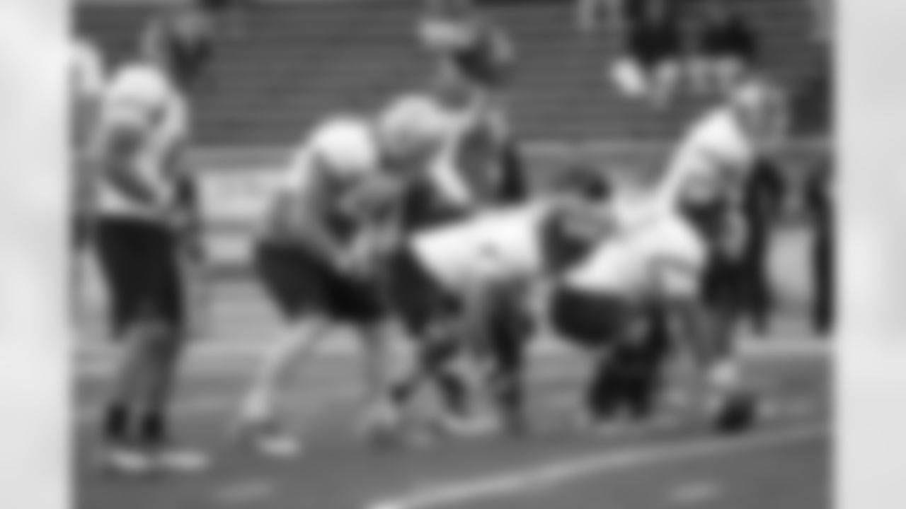 North squad QB Logan Thomas gets set for a play.
