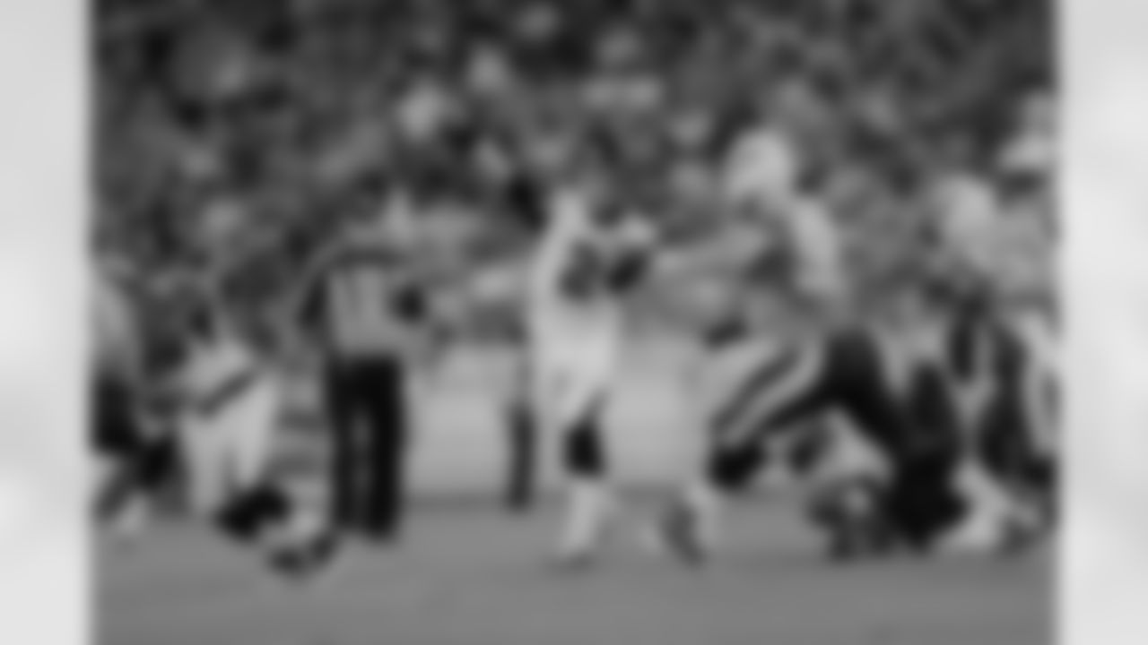 QB Matt Ryan keeps his eyes on the receiver as he passes the ball
