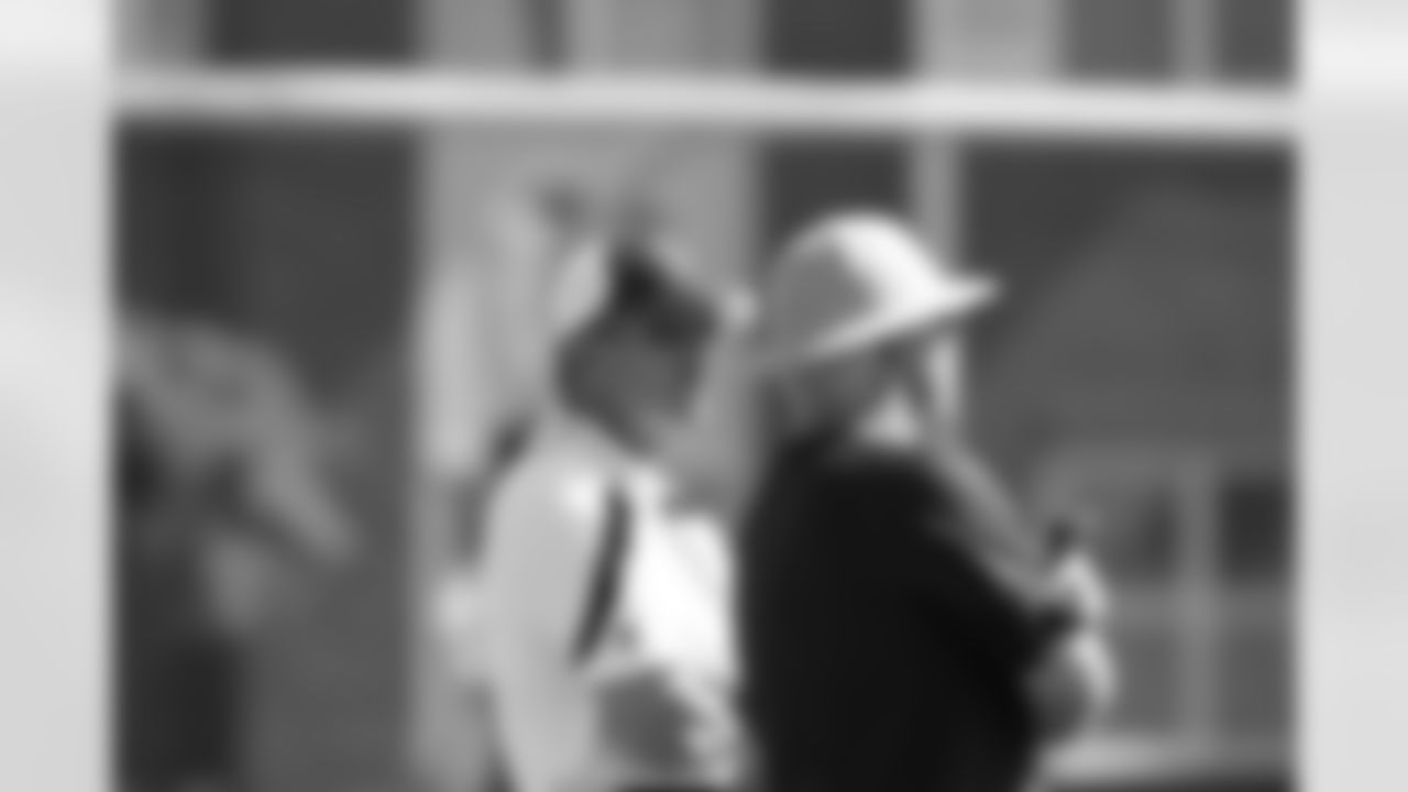 Arthur Blank and Mike Smith // 2011 Russell Athletic Training Camp - Day 1 // July 29, 2011 // Flowery Branch, Ga. —
