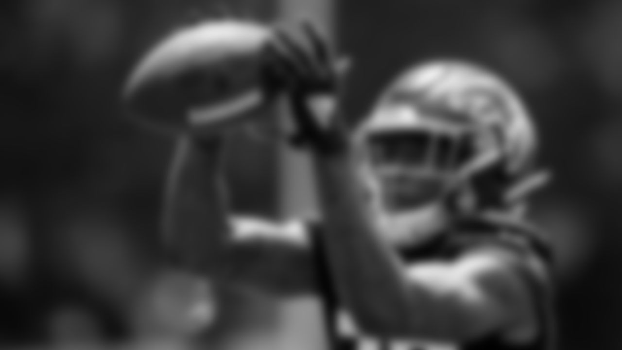 Atlanta Falcons safety Marcus Murphy #38 in action during the first practice of Atlanta Falcons rookie minicamp on May 14, 2021.