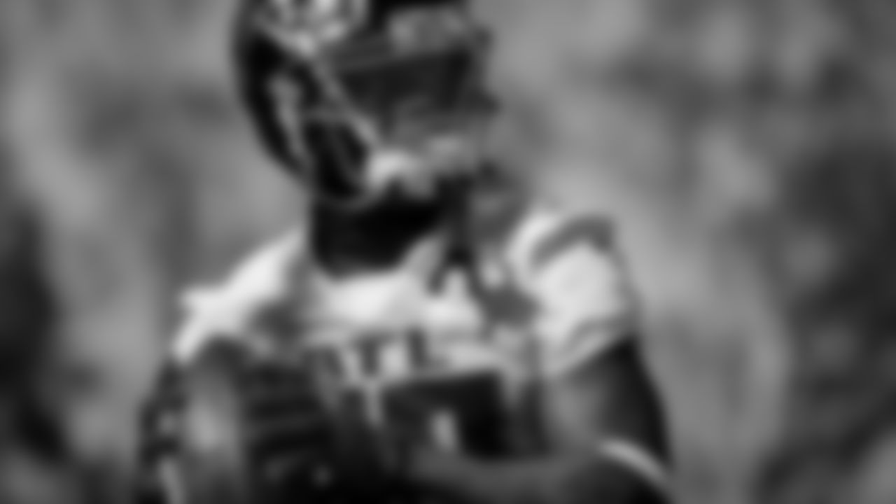 Atlanta Falcons wide receiver Laquon Treadwell #80 looks on during practice at IBM Performance Field.