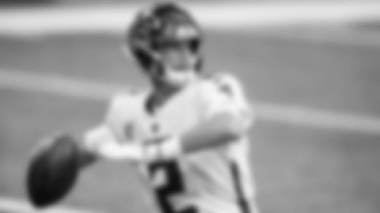 DUPLICATE*Atlanta Falcons quarterback Matt Ryan #2 is shown during warm ups before the game against the Minnesota Vikings on October 18, 2020. (Photo by Kyle Hess/Atlanta Falcons)