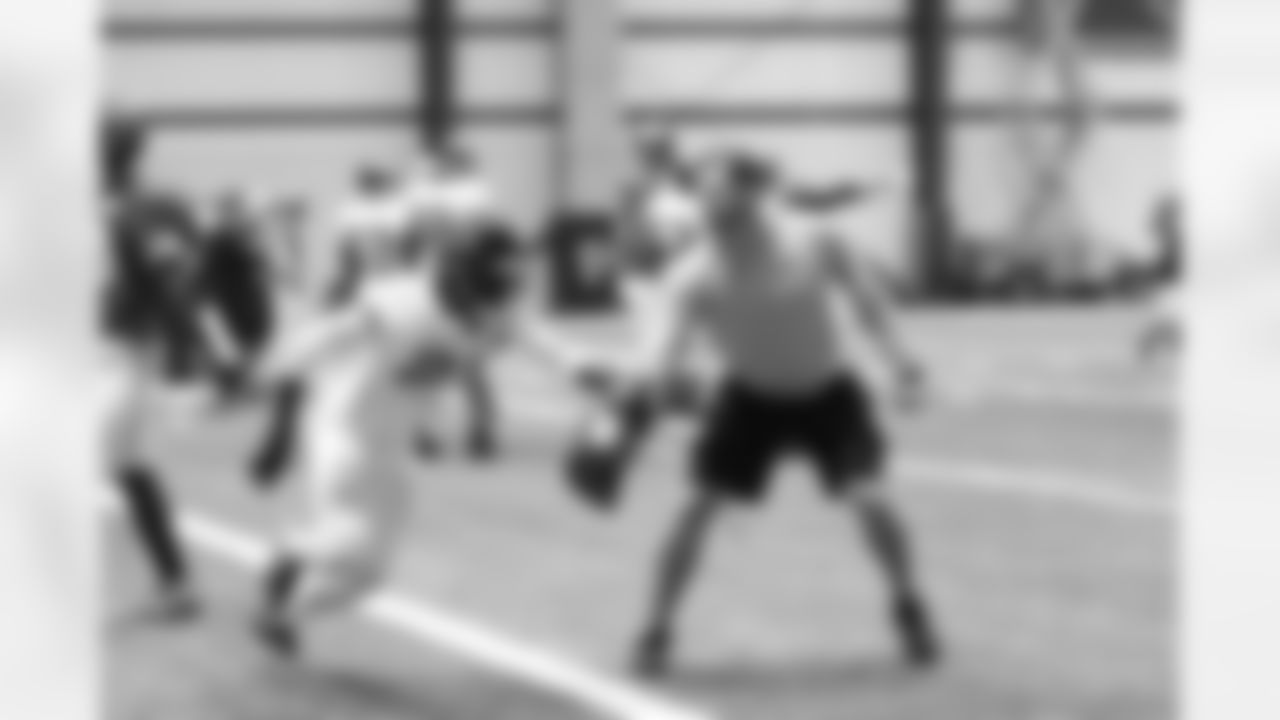 CB Desmond Trufant participates in a drill
