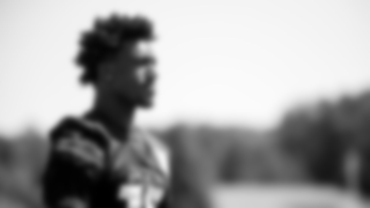 Atlanta Falcons wide receiver Calvin Ridley #18 looks during practice at IBM Performance Field. (Photo by Kara Durrette/Atlanta Falcons)