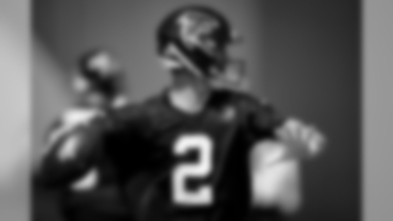 Atlanta Falcons quarterback Matt Ryan #2 passes during the third practice preparing for preseason week two against the New York Jets. (Photo by Kara Durrette/Atlanta Falcons)