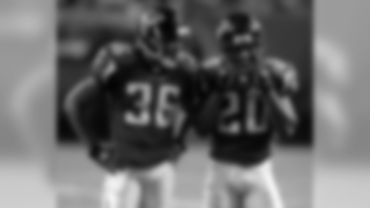Cornerback Jason Webster spent three of his nine years in the NFL with the Falcons, appearing in 33 games with 168 tackles, four forced fumbles and four interceptions.