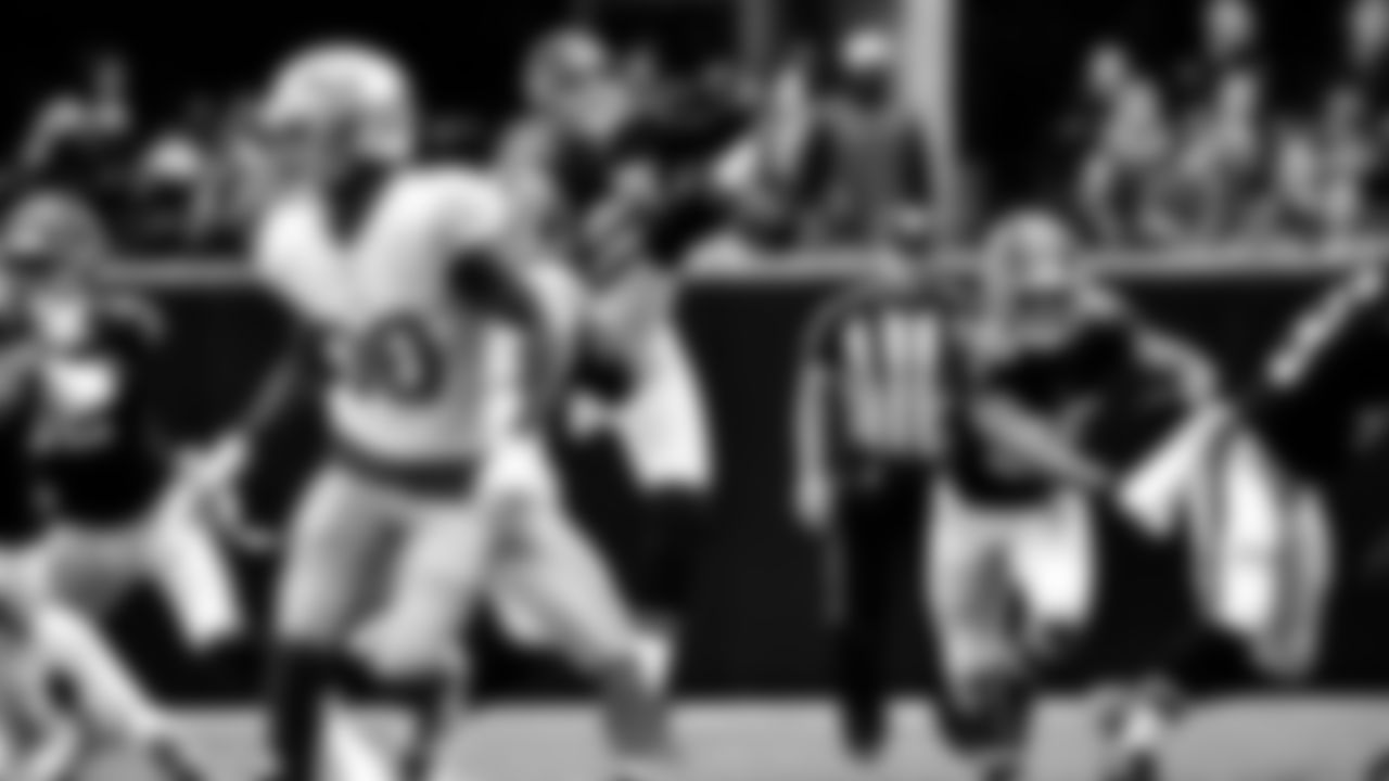 Atlanta Falcons punter Bradley Pinion #13 punts during the first half against the San Francisco 49ers at Mercedes-Benz Stadium in Atlanta, Georgia on Sunday, October 16, 2022. (Photo by Kyle Hess/Atlanta Falcons)