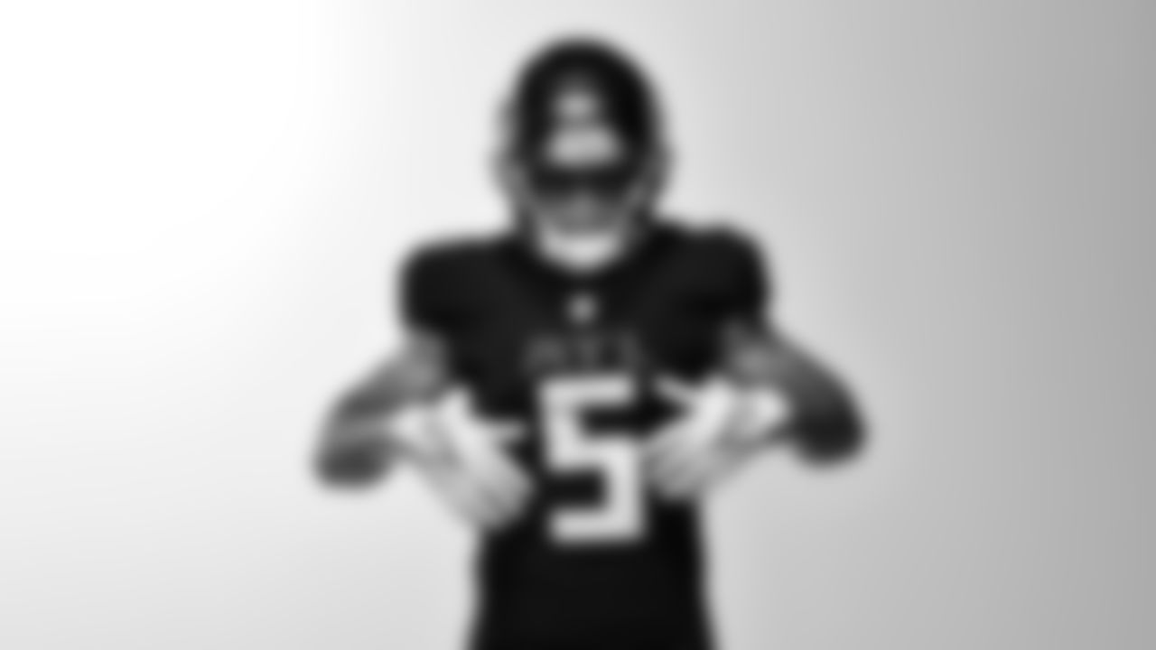 Atlanta Falcons wide receiver Drake London #5 during Creative Days in Ticketmaster Studios at Atlanta Falcons Training Facility in Flowery Branch, Ga. on Monday June 12, 2023. (Photo by Brandon Magnus/Atlanta Falcons)