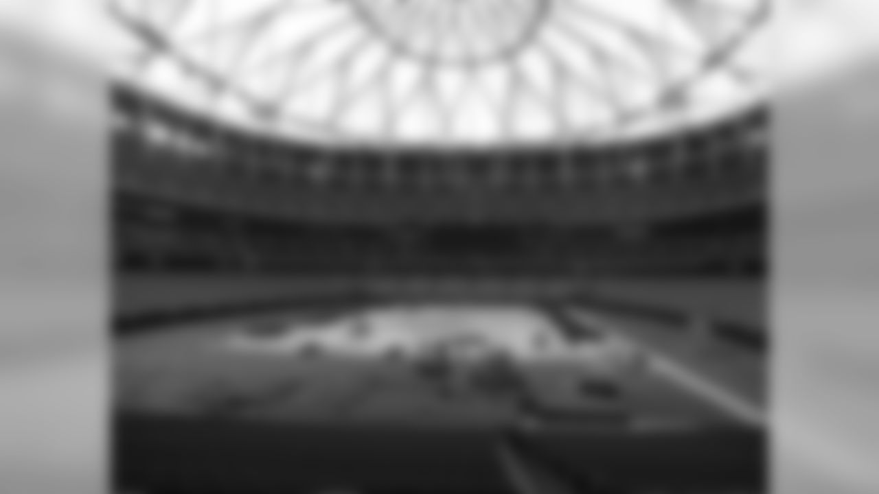 The Georgia Dome floor is ready for the new Field Turf // July 2011 // Atlanta -