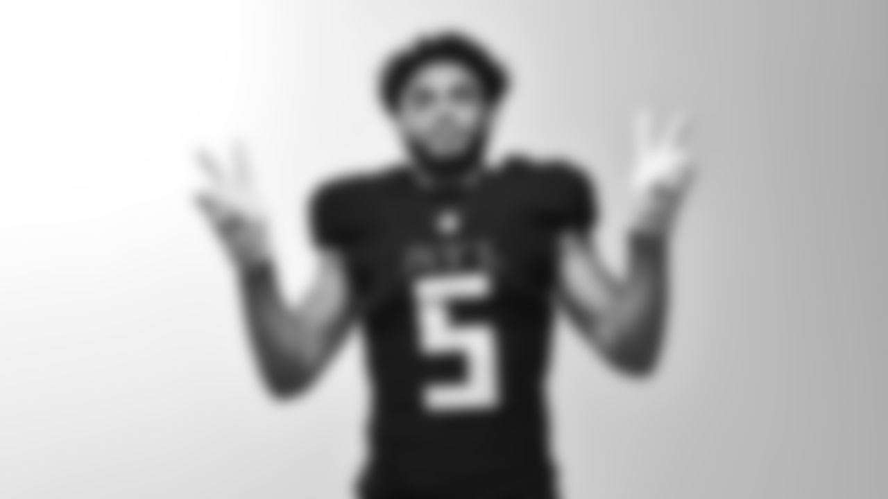 Atlanta Falcons wide receiver Drake London #5 during Creative Days in Ticketmaster Studios at Atlanta Falcons Training Facility in Flowery Branch, Ga. on Monday June 12, 2023. (Photo by Brandon Magnus/Atlanta Falcons)