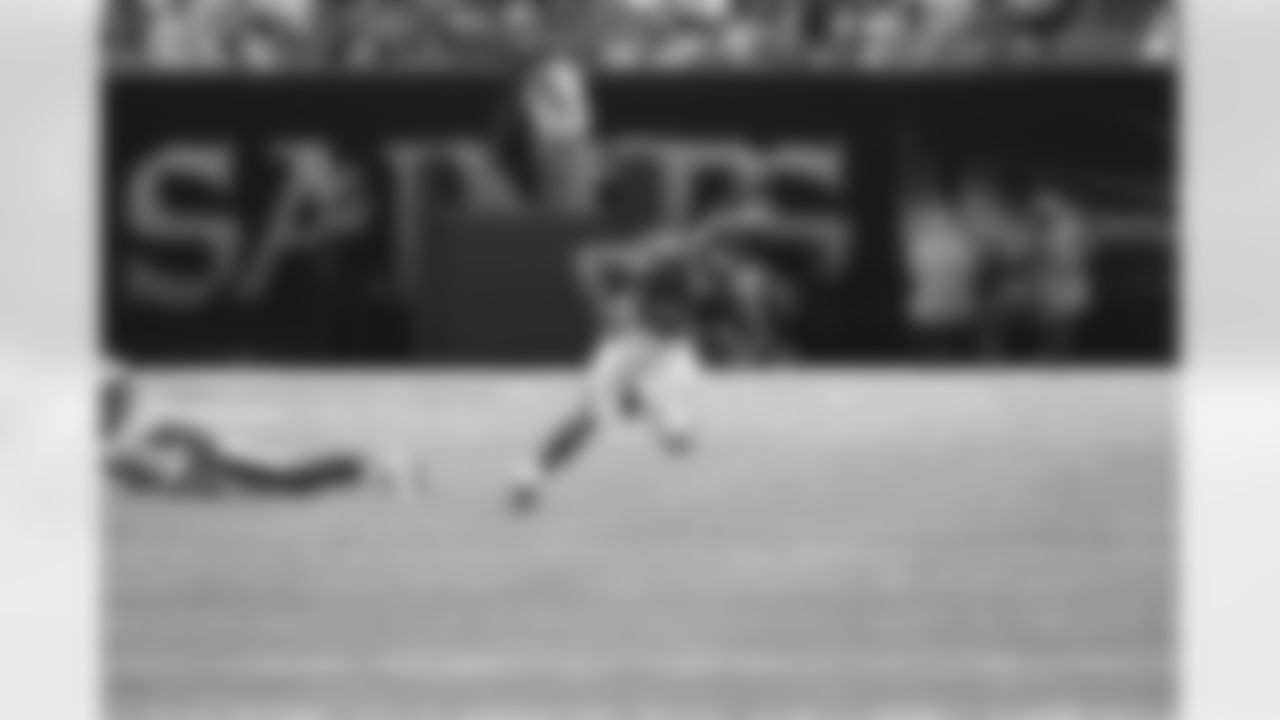 WR Julio Jones comes down with the ball