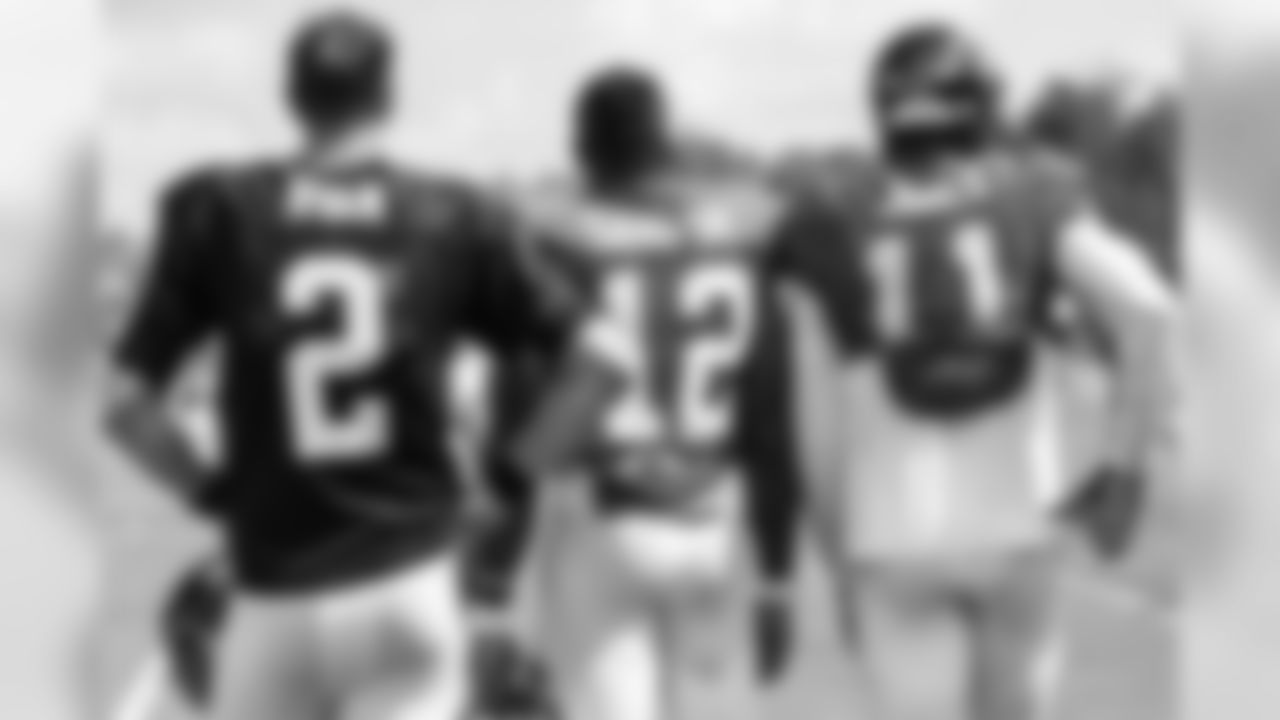 QB Matt Ryan, WR Mohamed Sanu and WR Julio Jones