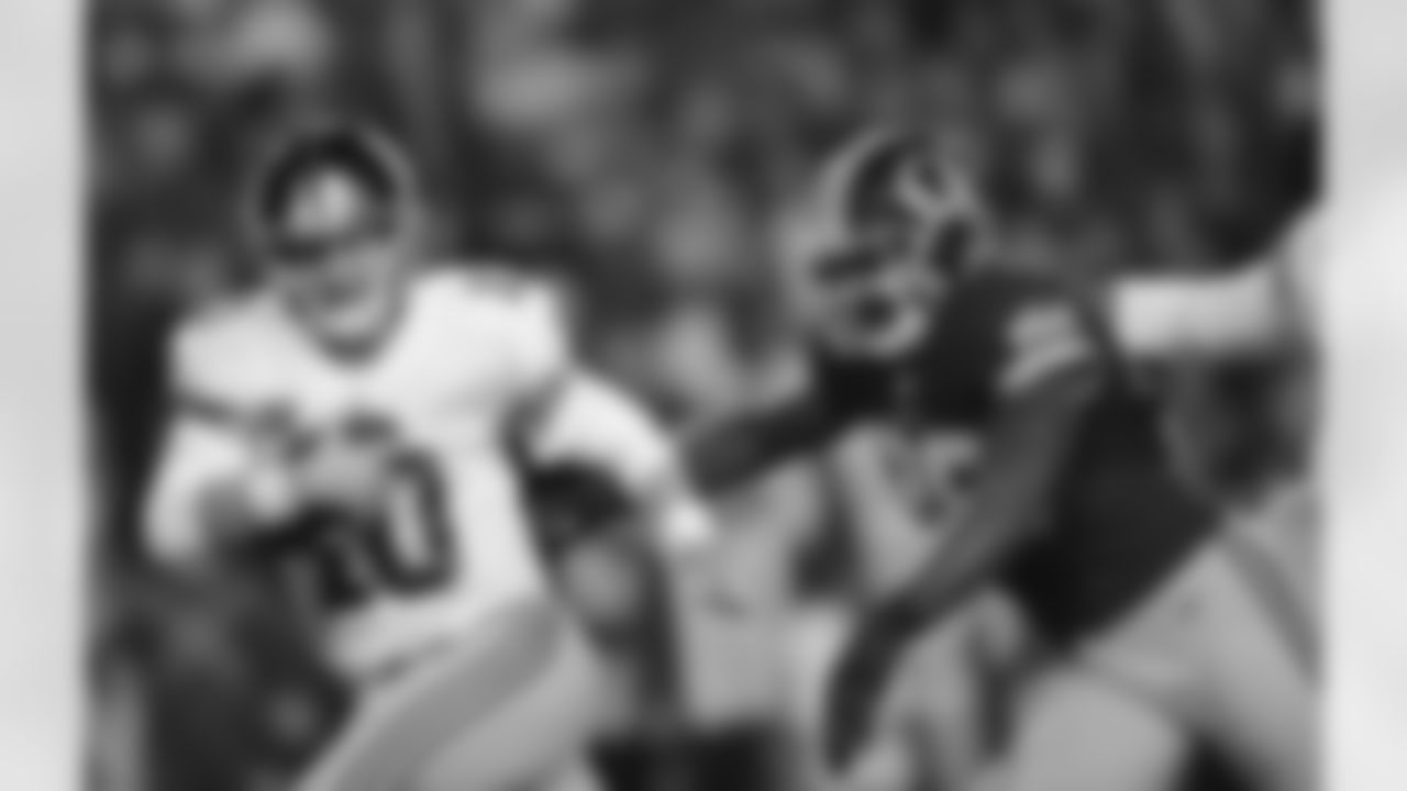 LB Brian Orakpo is the face of consistency on the Redskins defense. Orakpo has 8.5 sacks so far this season. Can the Falcons offensive line prevent Orakpo from saying "hello" to QB Matt Ryan?