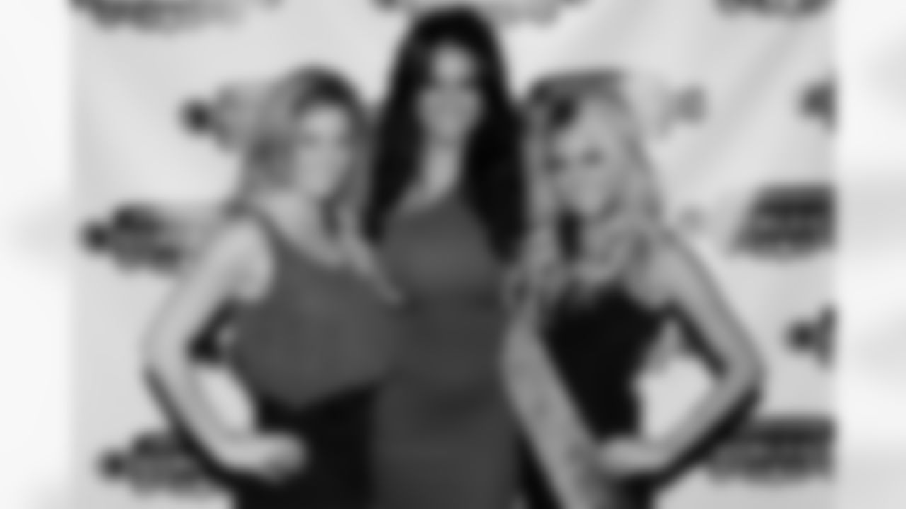 Atlanta Falcons Cheerleaders Sabrina C, Alicia D, and Shauna K.